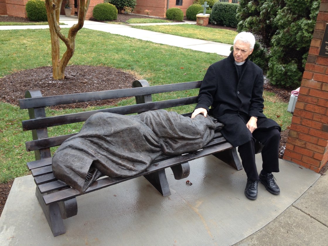 Jesus the Homeless in Davidson, North Carolina