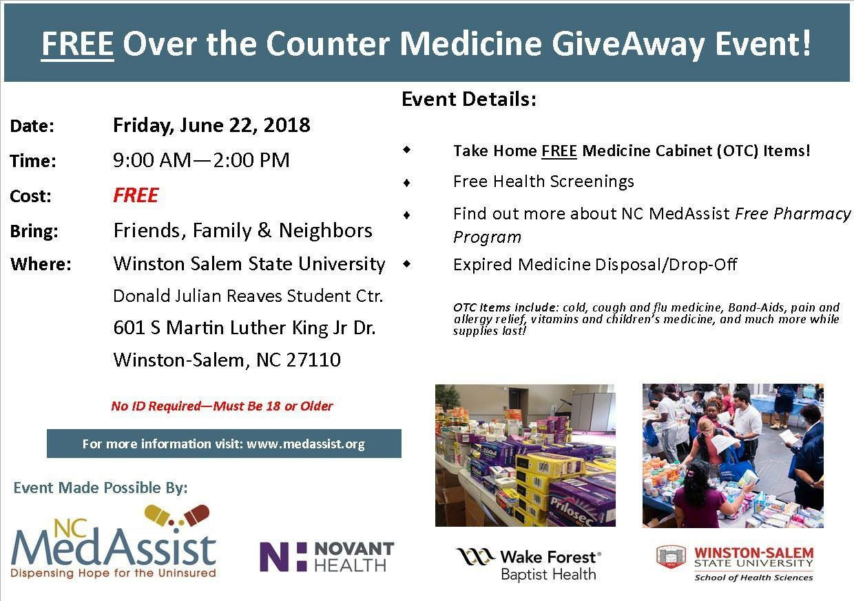FREE Over-the-Counter Medicine GiveAway Event, June 22